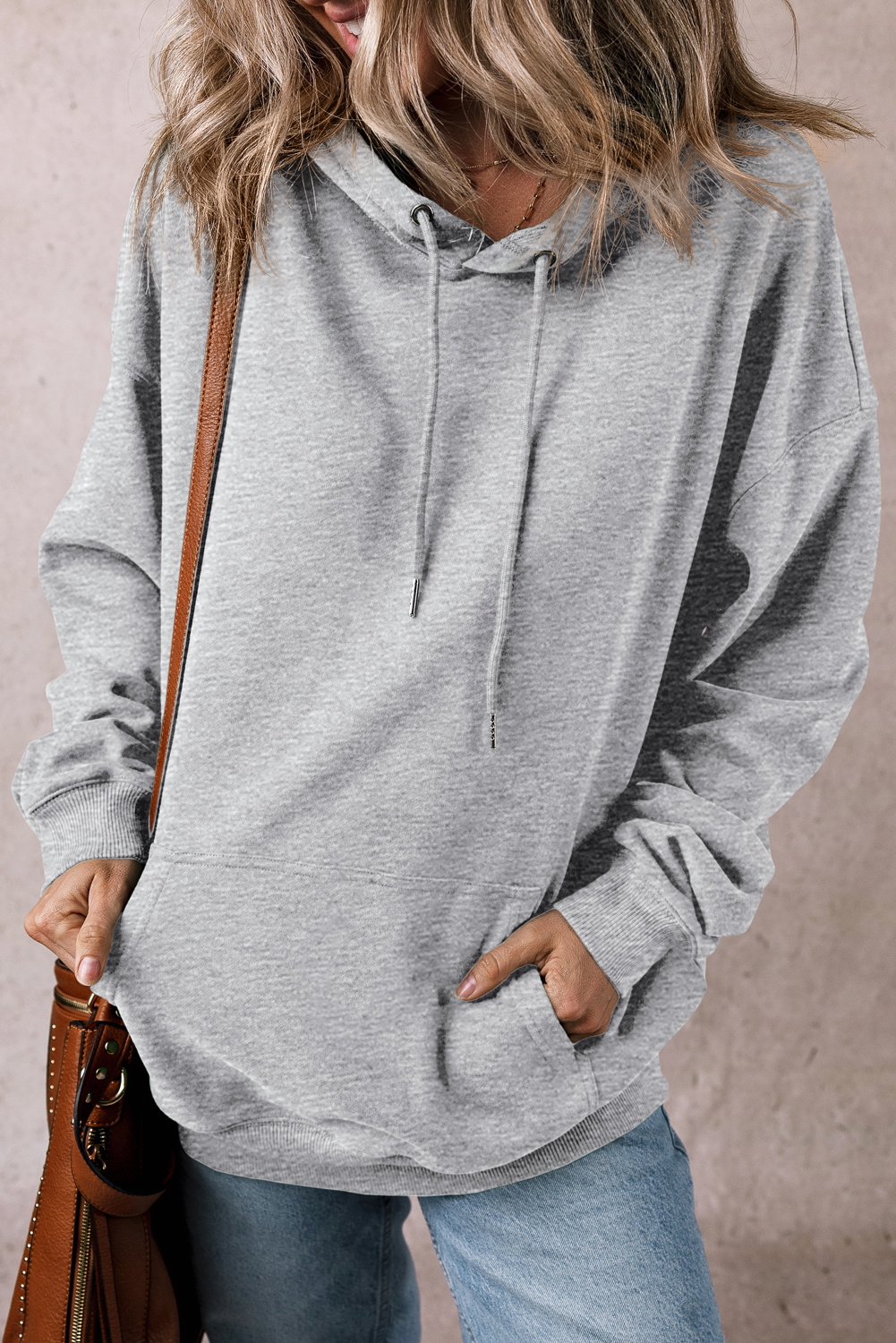 Valerian Fleece Lined Kangaroo Pocket Drawstring Chunky Hoodie - loveforevers
