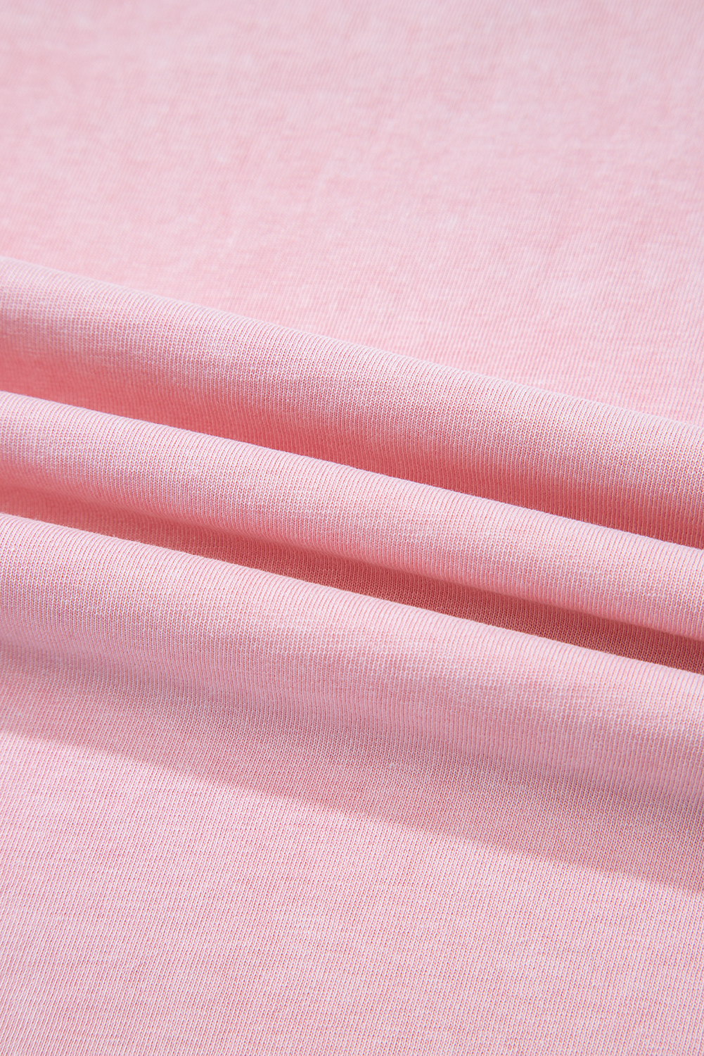 Light Pink Acid Wash Star Patched Rolled Trim Pants Set - loveforevers