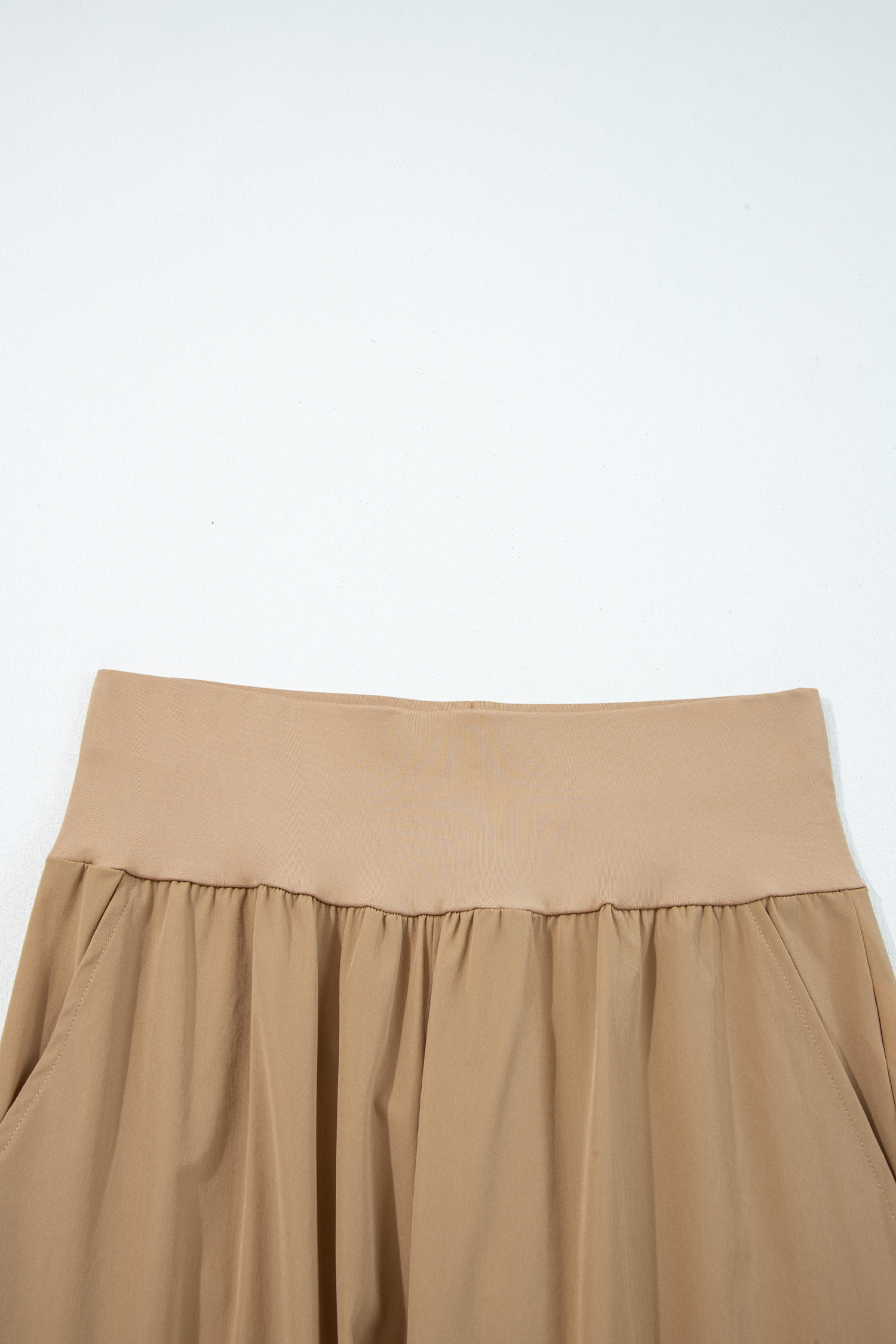 Black Elastic High Waist Pocketed Cargo Jogger Pants - loveforevers