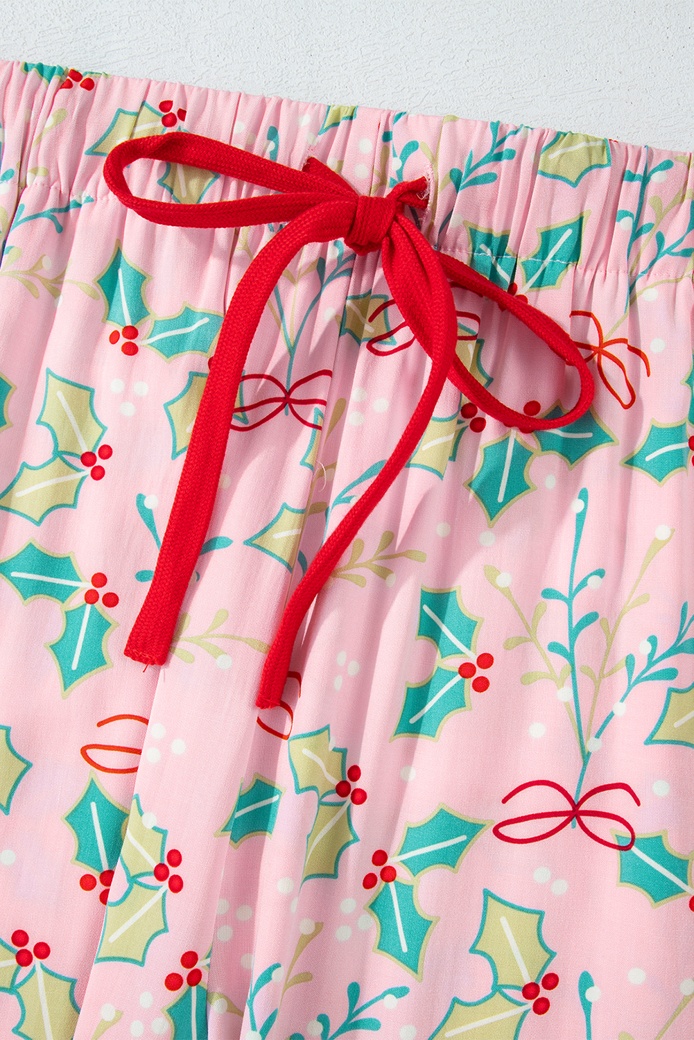 Multicolour Floral Christmas Pajamas Set - loveforevers