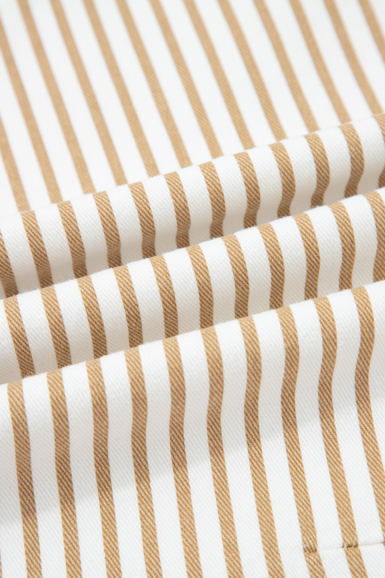 Khaki Stripe Casual Barrel Jeans - loveforevers