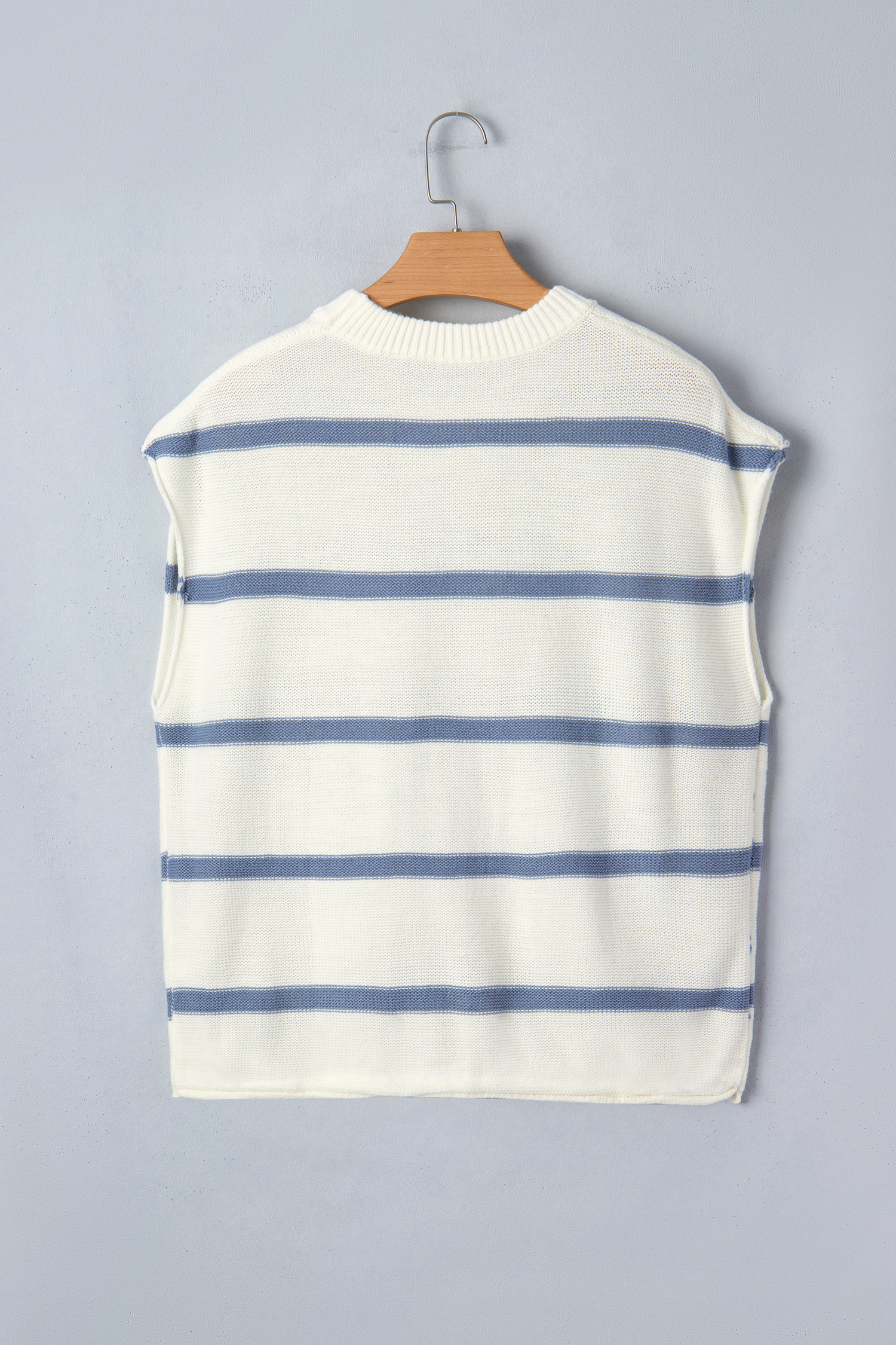 Blue Striped Batwing Sleeve Sweater Tee - loveforevers