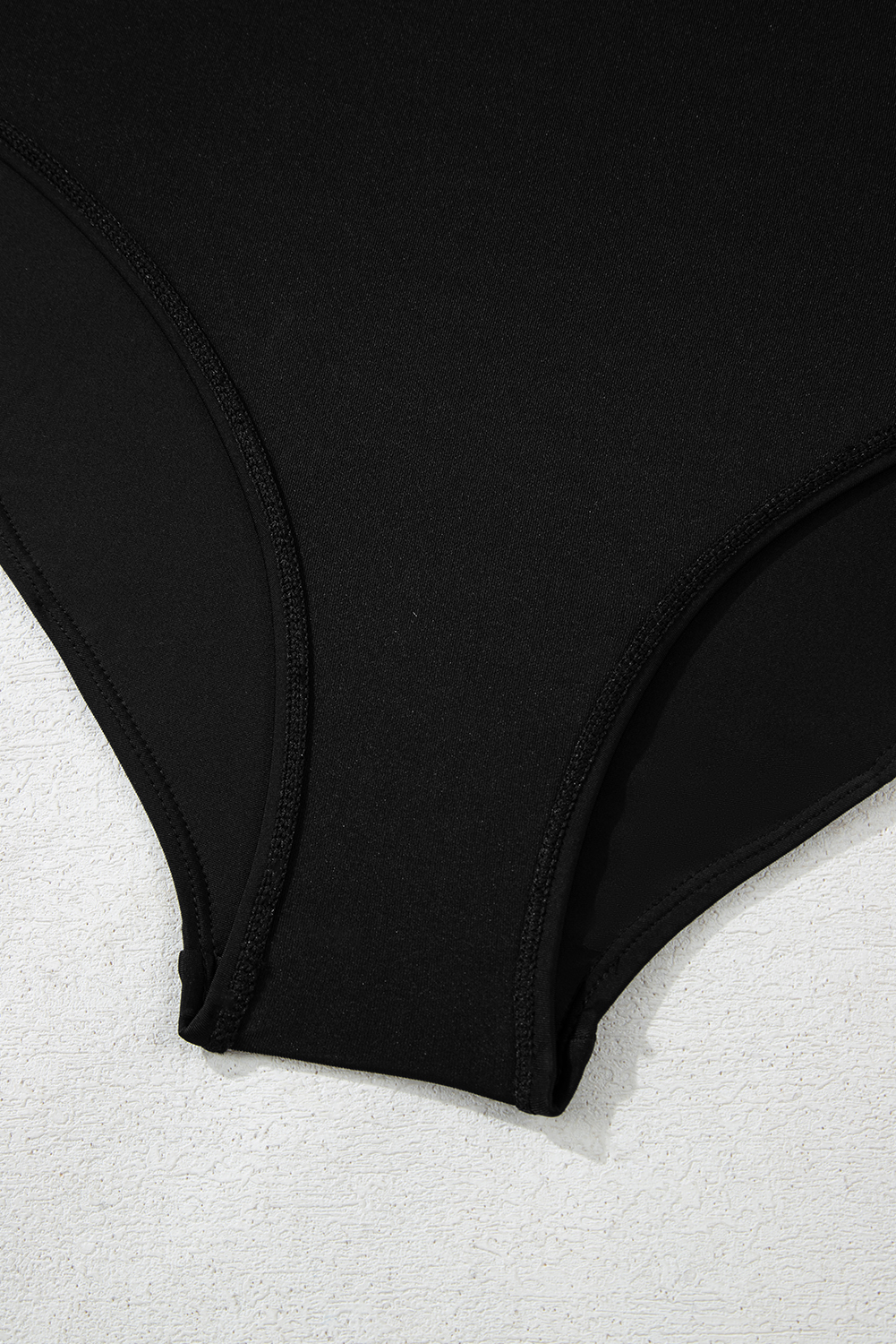 Black Side Tied Waist Square Neck Adjustable Straps A-line One Piece Swim Dress - loveforevers