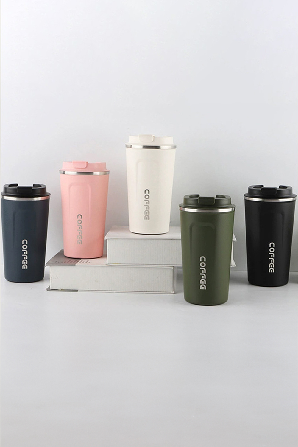 Pink 510ml Stainless Steel Insulated Reusable Travel Coffee Cup - loveforevers