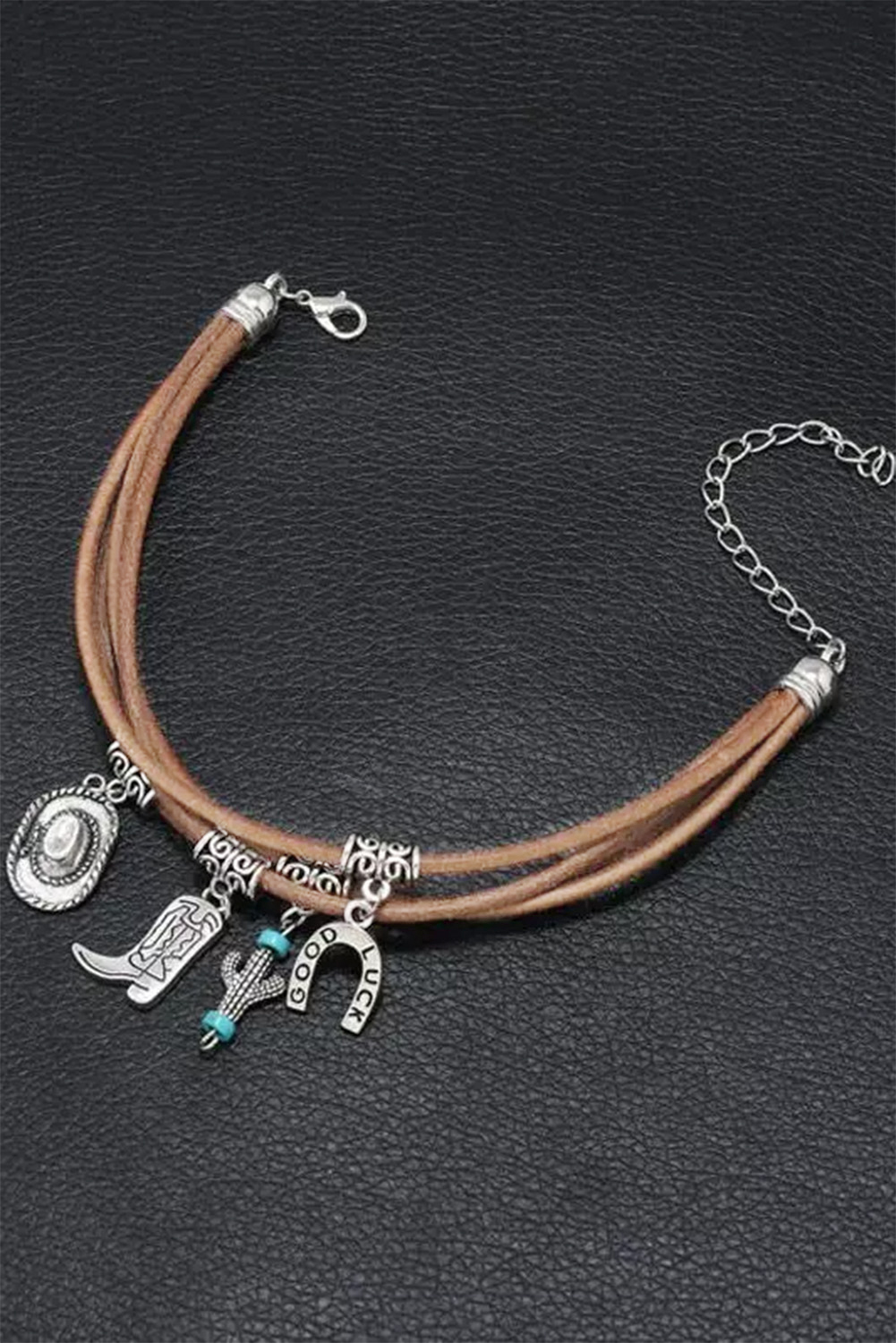 Silver Good Luck Cactus Multi-Layered Bracelet - loveforevers