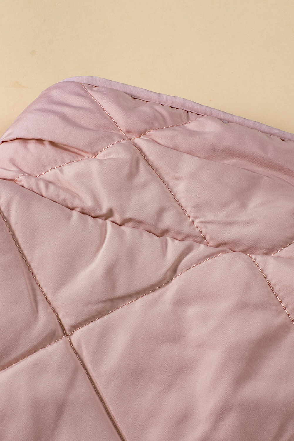 Pink Fleece Lined Quilted Vest Coats - loveforevers