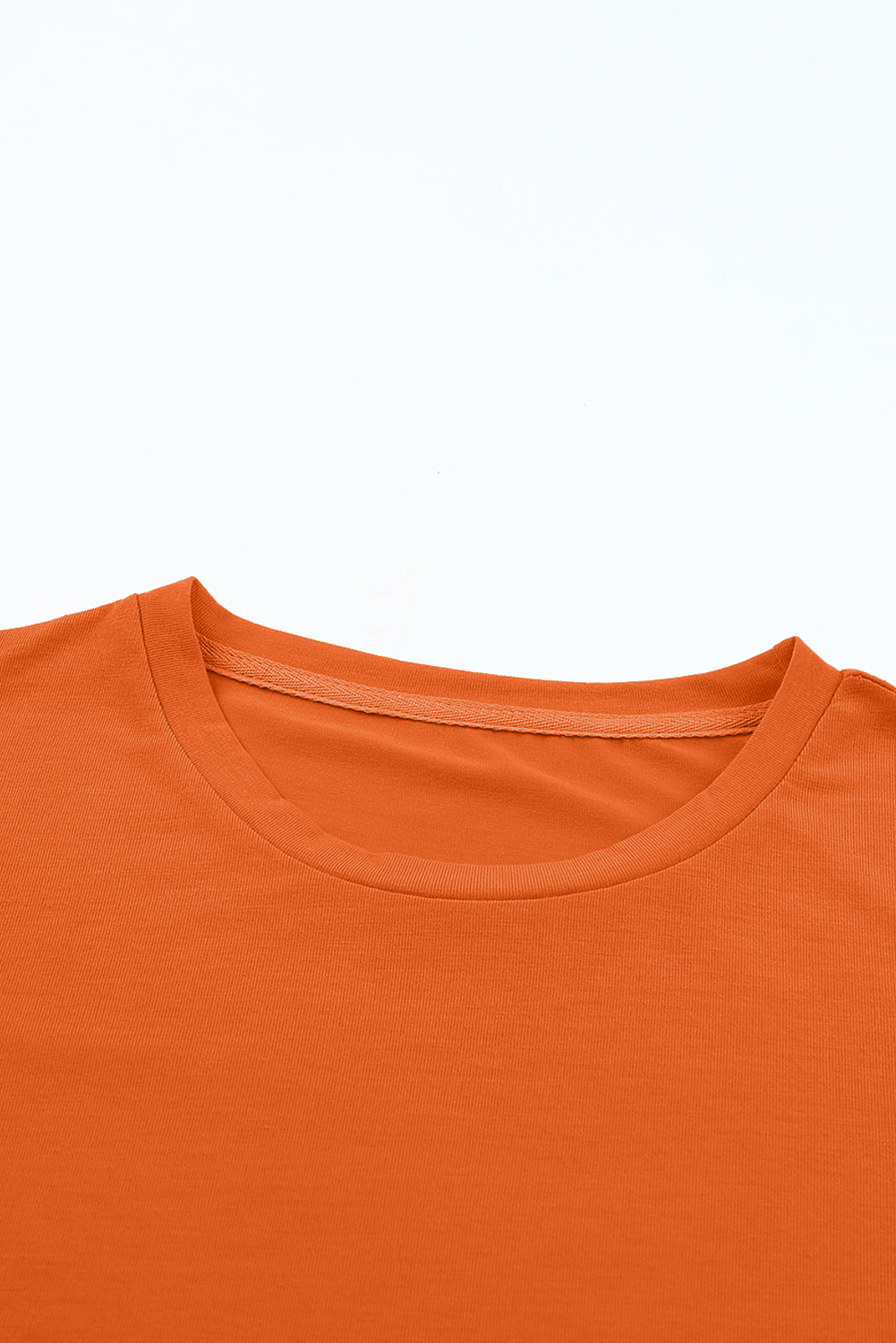 Khaki Casual Plain Crew Neck Tee - loveforevers