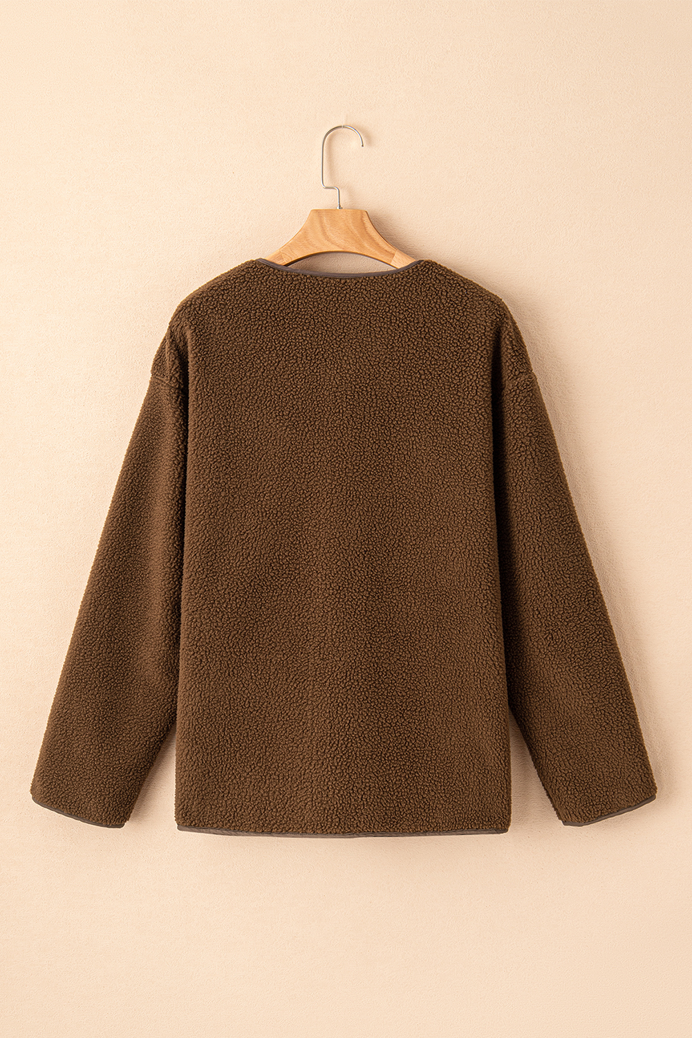 Apricot Toggle Button Teddy Coat - loveforevers