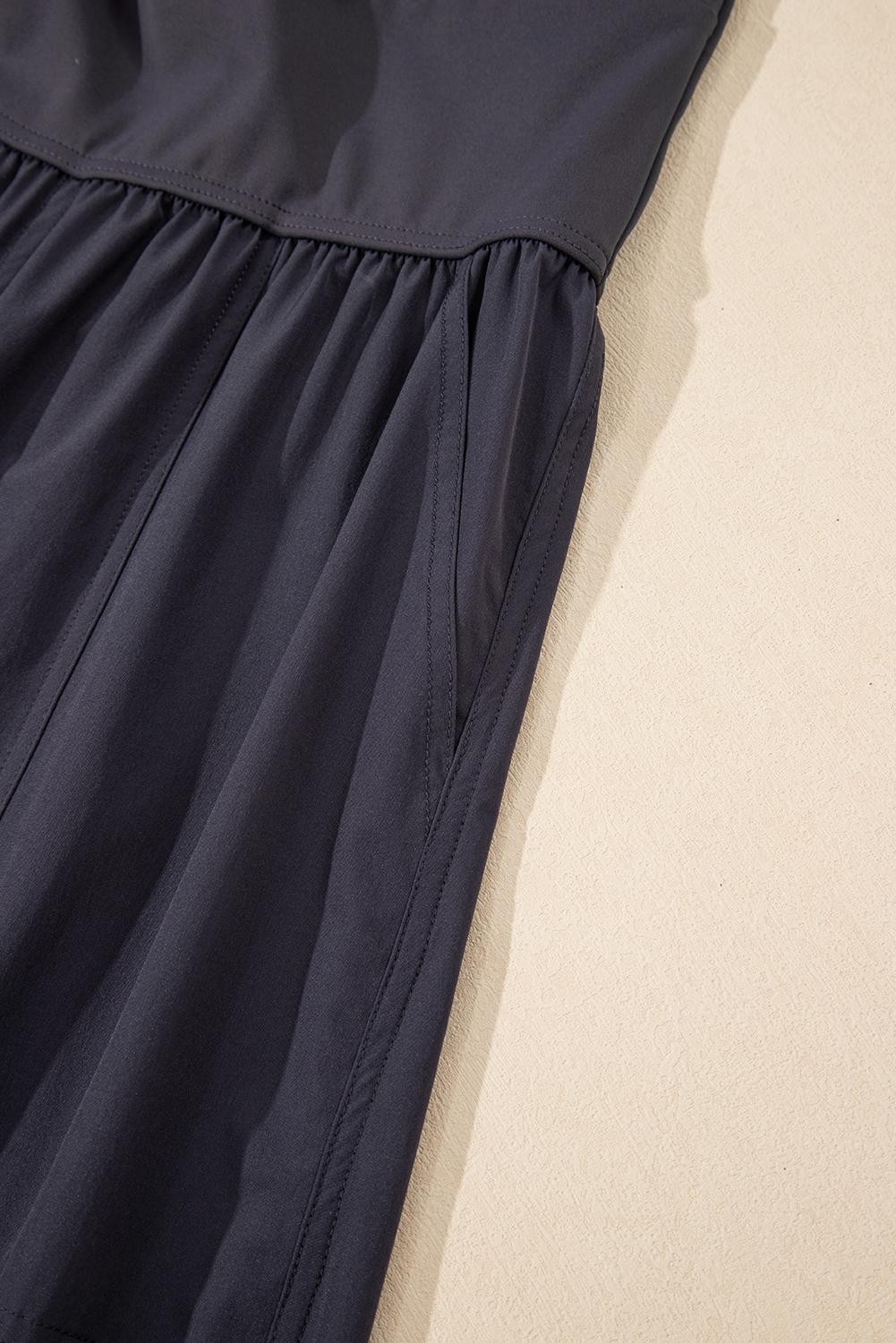 Carbon Grey Back Crossed Straps Hollow Out Jogger Jumpsuit - loveforevers