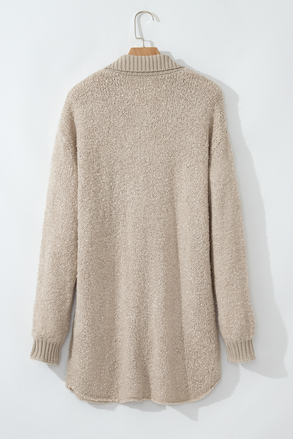 Jet Stream Collared Drop Shoulder Button Up Cardigan with Pocket - loveforevers