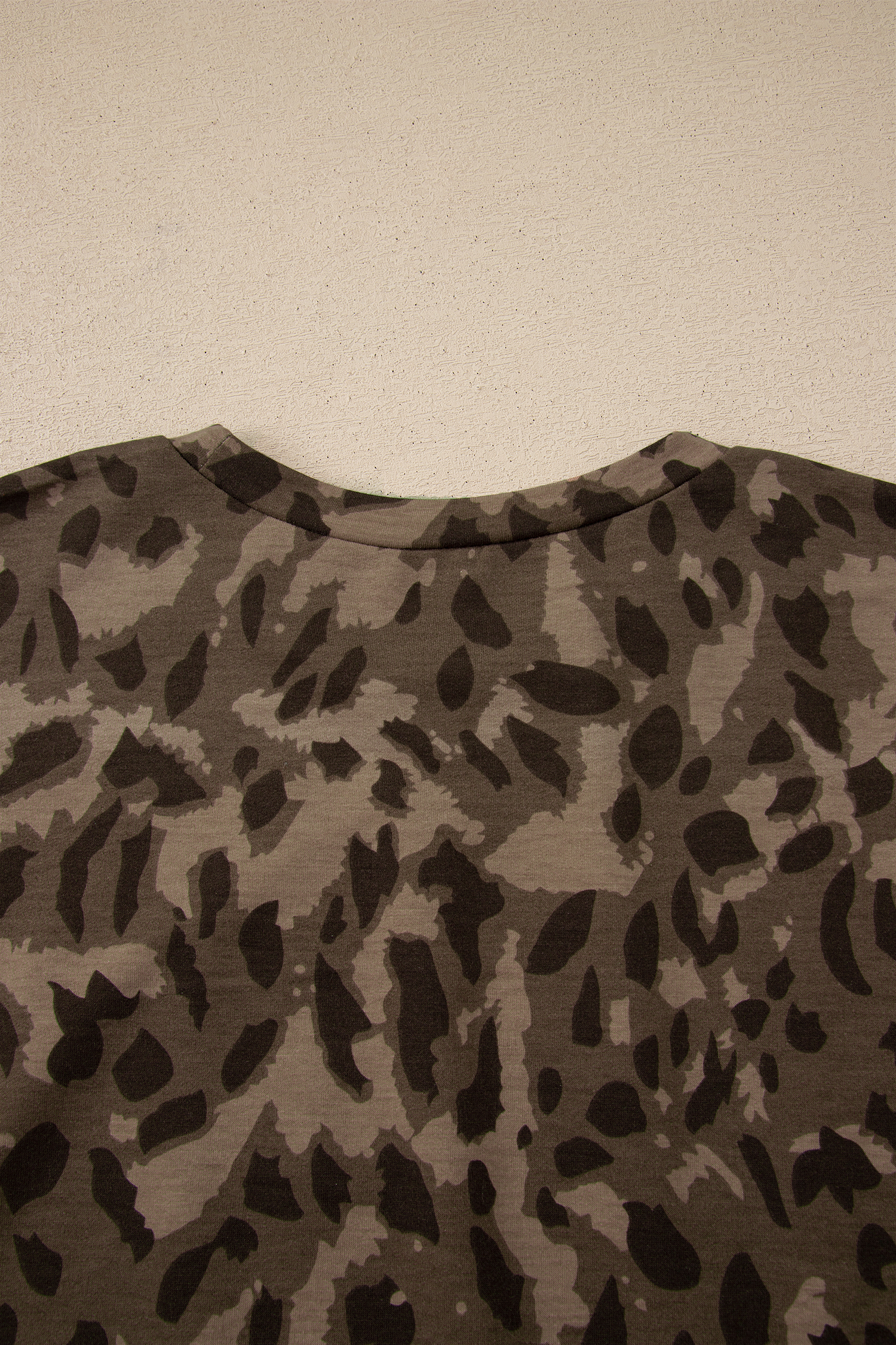 Brown Leopard Loose Tee Drawstring Waist Barrel Pants Set - loveforevers