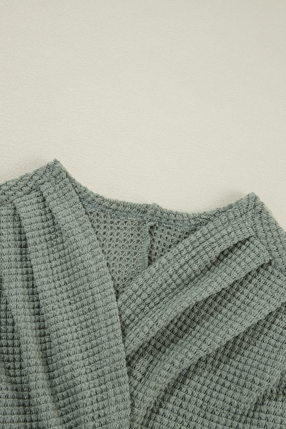 Laurel Green Waffle Knit Open Front Cardigan - loveforevers