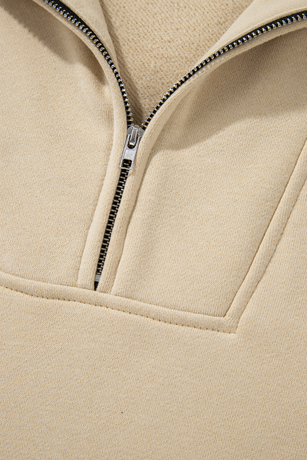 Bonbon Zip-up Stand Neck Kangaroo Pocket Sweatshirt - loveforevers