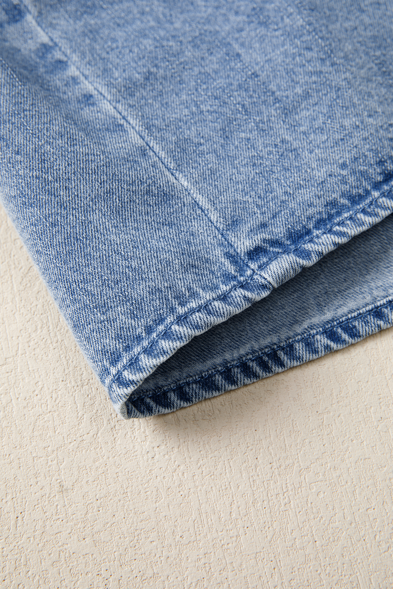 Myosotis Puff Sleeve V Neck Ruffled Loose Denim Mini Dress - loveforevers