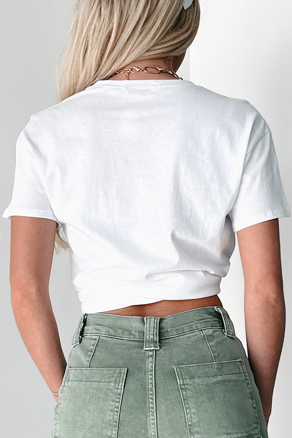 White LUCKY Printed Round Neck St Patricks T Shirt - loveforevers