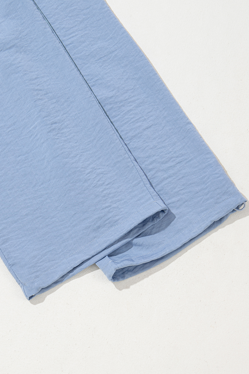 Myosotis Drawstring Elastic Waistband Pleated Loose Pants - loveforevers