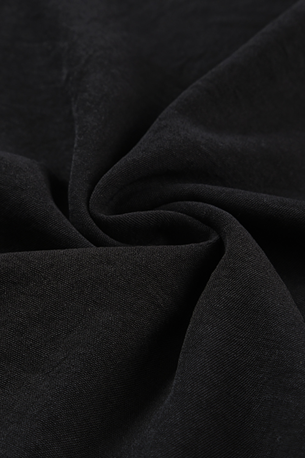 Black V Neck Knotted Shoulder Vest - loveforevers