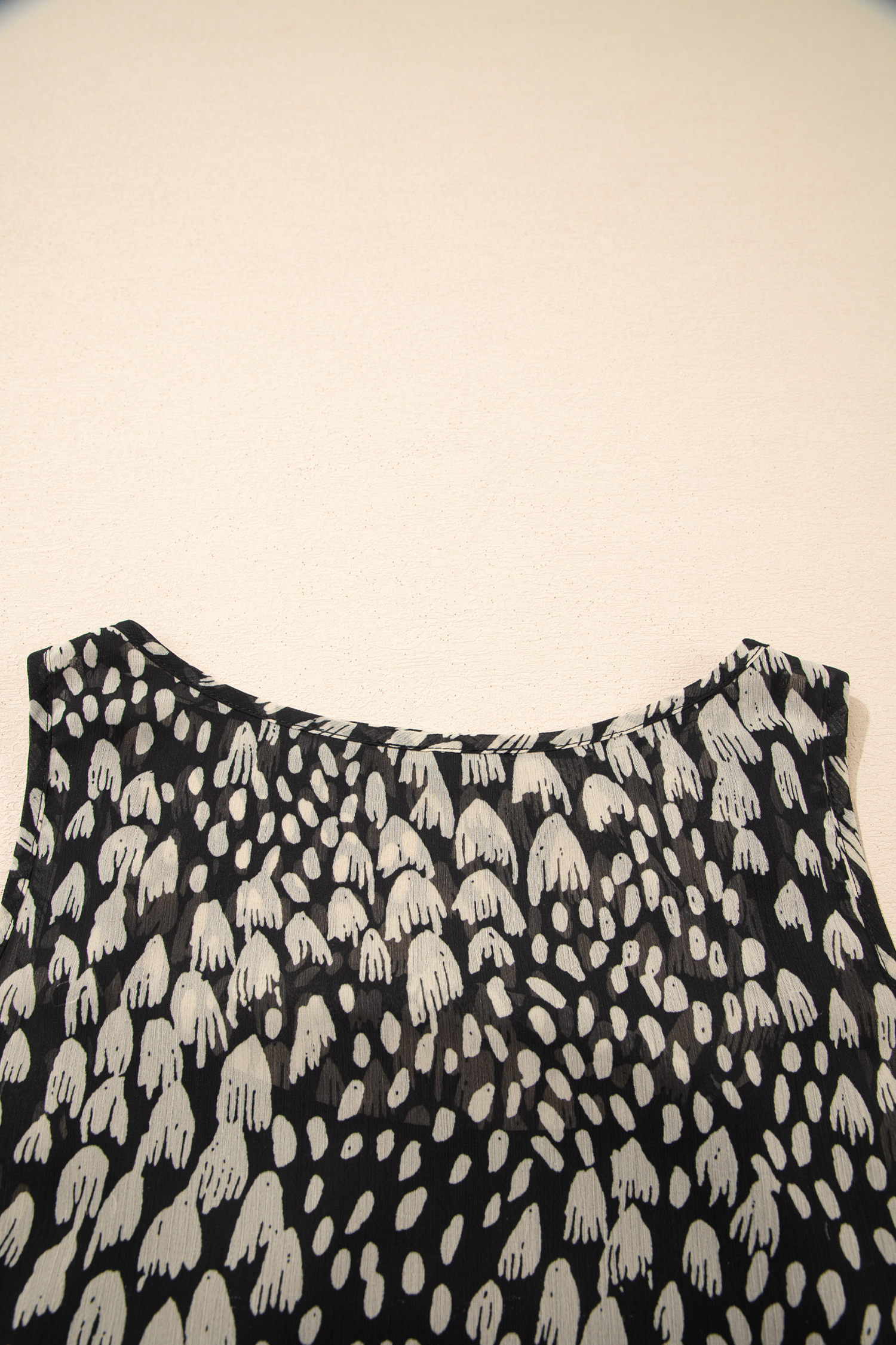 Black Printed Sleeveless Maxi Dress - loveforevers