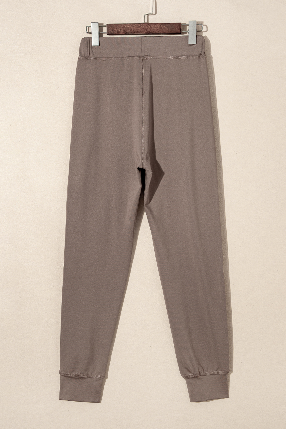 Black Drawstring Elastic Waistband Pocketed Joggers - loveforevers