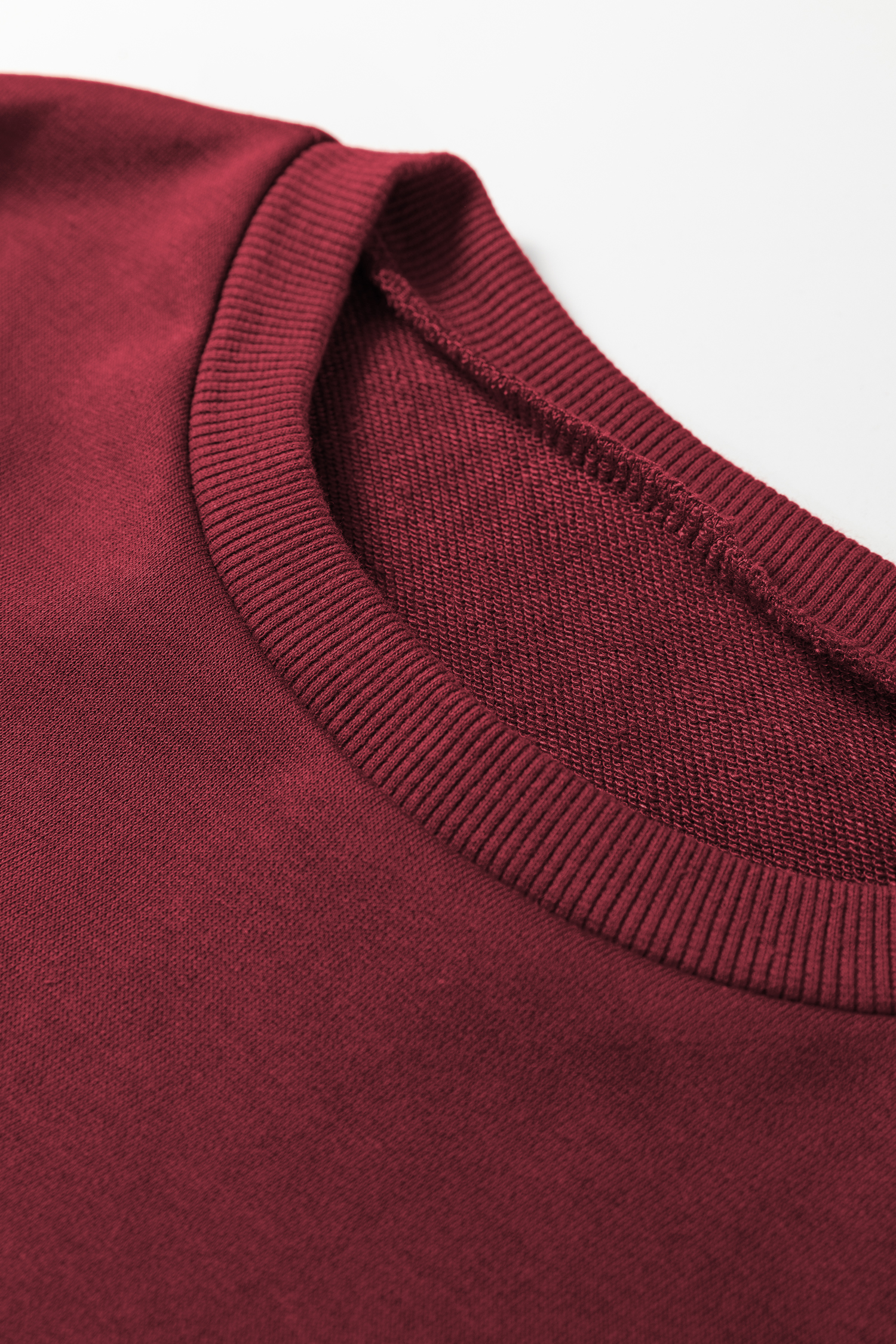 Burgundy Varsity Striped 3/4 Sleeve Pullover Drawstring Sweatpants Set - loveforevers