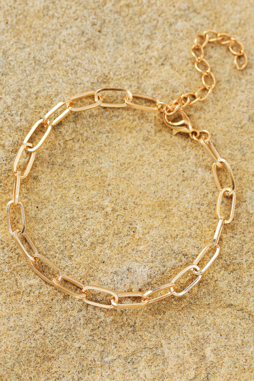 Gold Multi Layered Plated Adjustable Chain Bracelet Set - loveforevers
