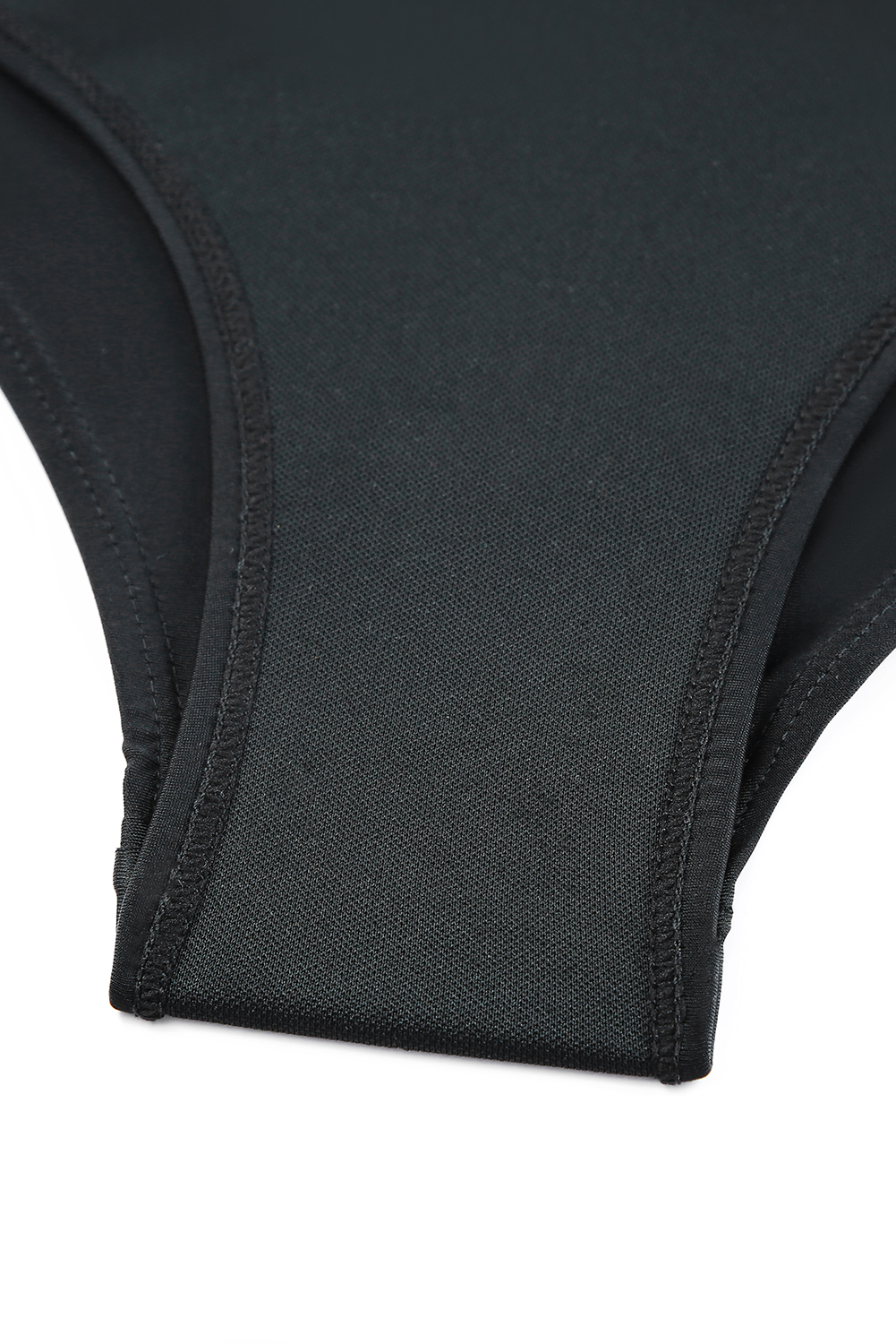 Dearlovers Black Solid Mesh One Piece Swimsuit - loveforevers