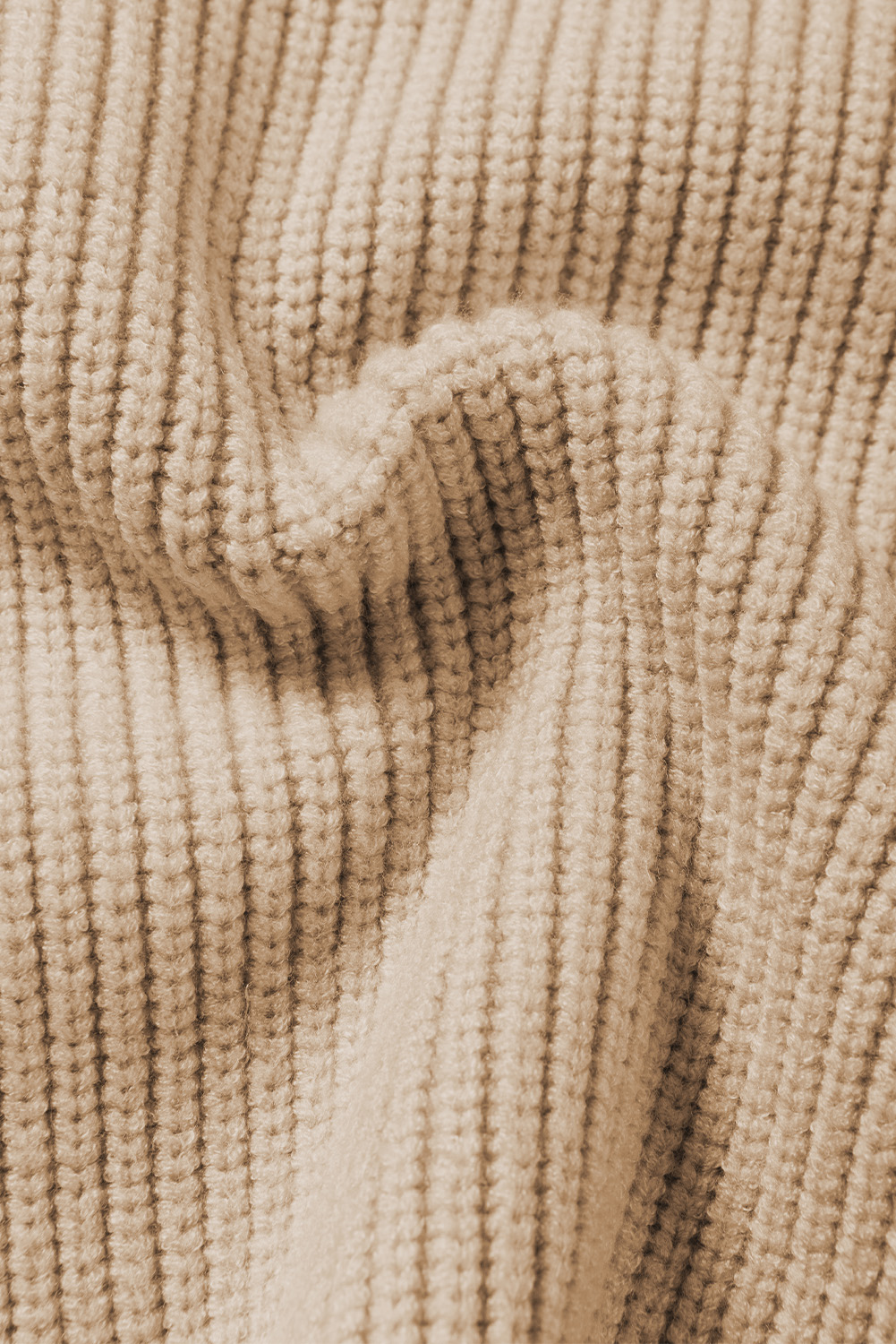 Apricot Chest Pocket V Neck Ribbed Cap Sleeve Sweater - loveforevers