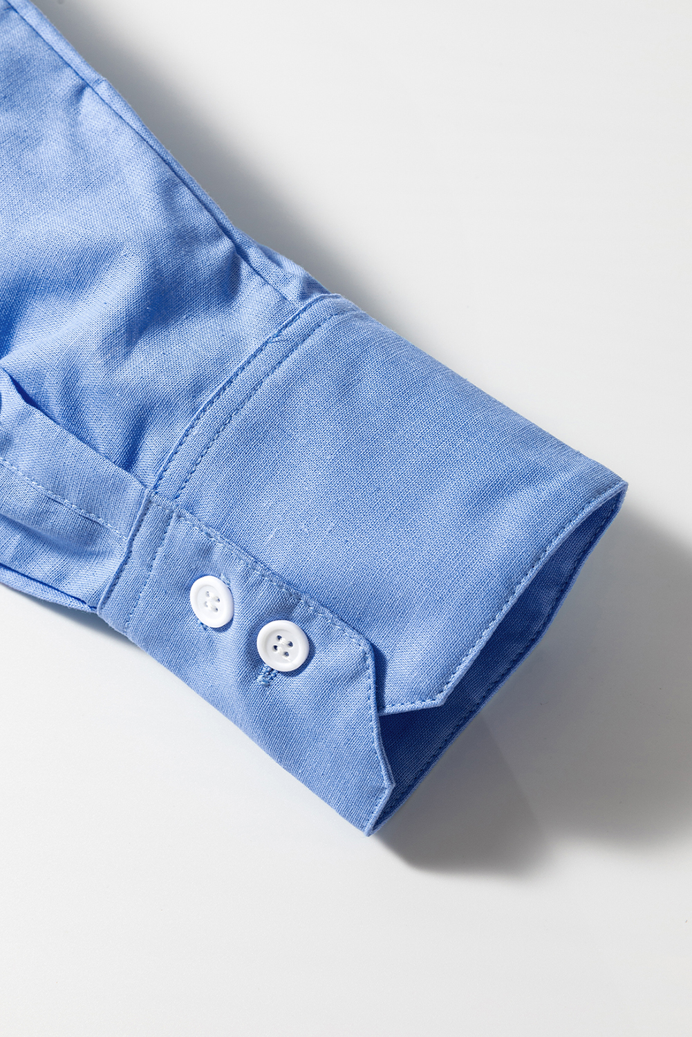 Blue Boyfriend Chest Pocket Tunic Shirt - loveforevers