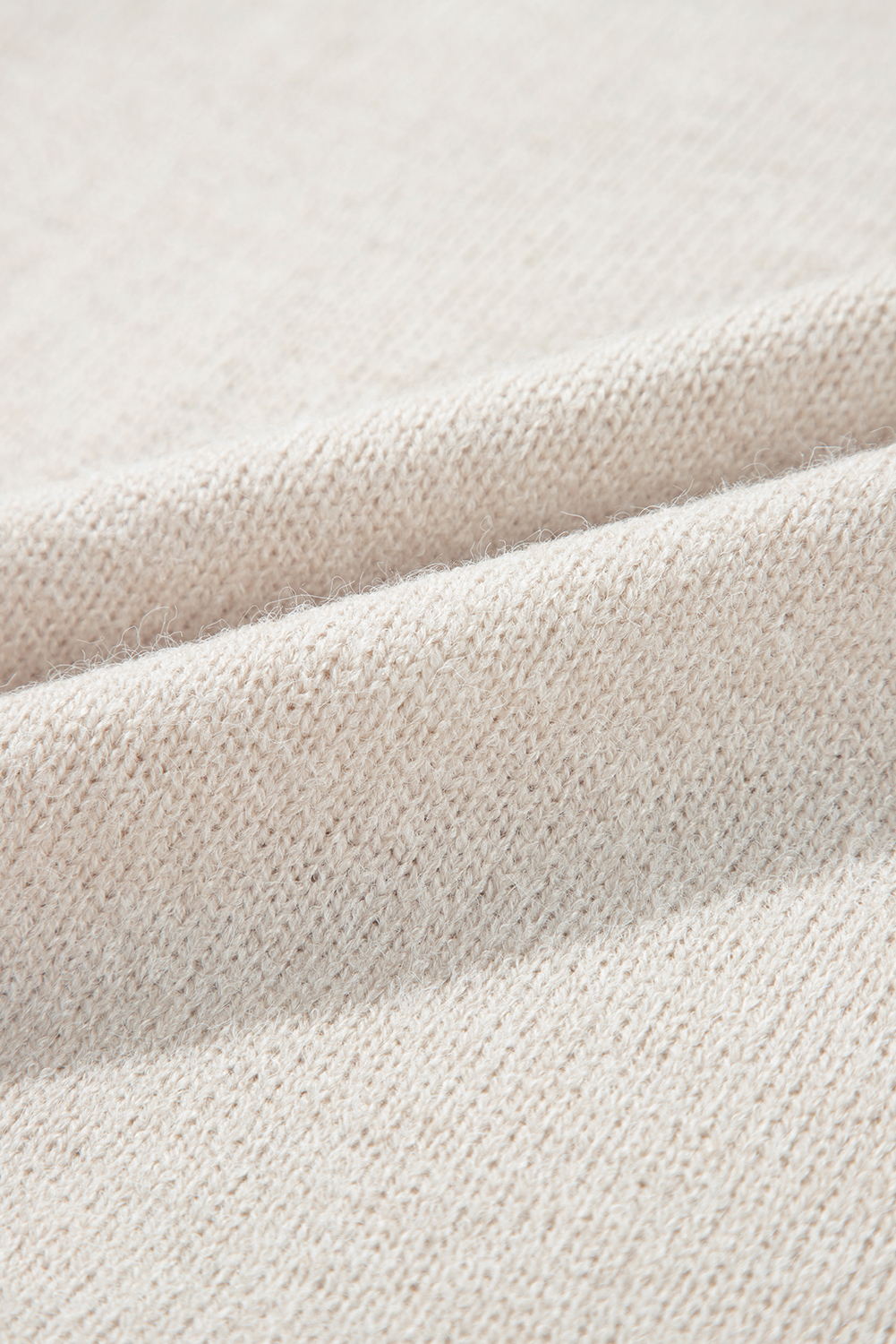 Parchment Pearl Beaded High Neck Bodycon Sweater Dress - loveforevers