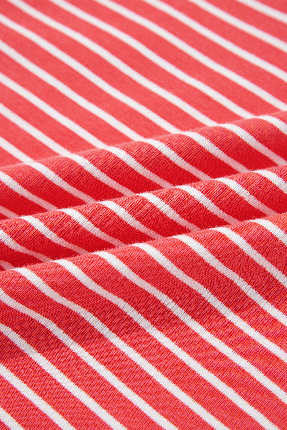Red Stripe Puff Sleeve Stripe Hoodie - loveforevers