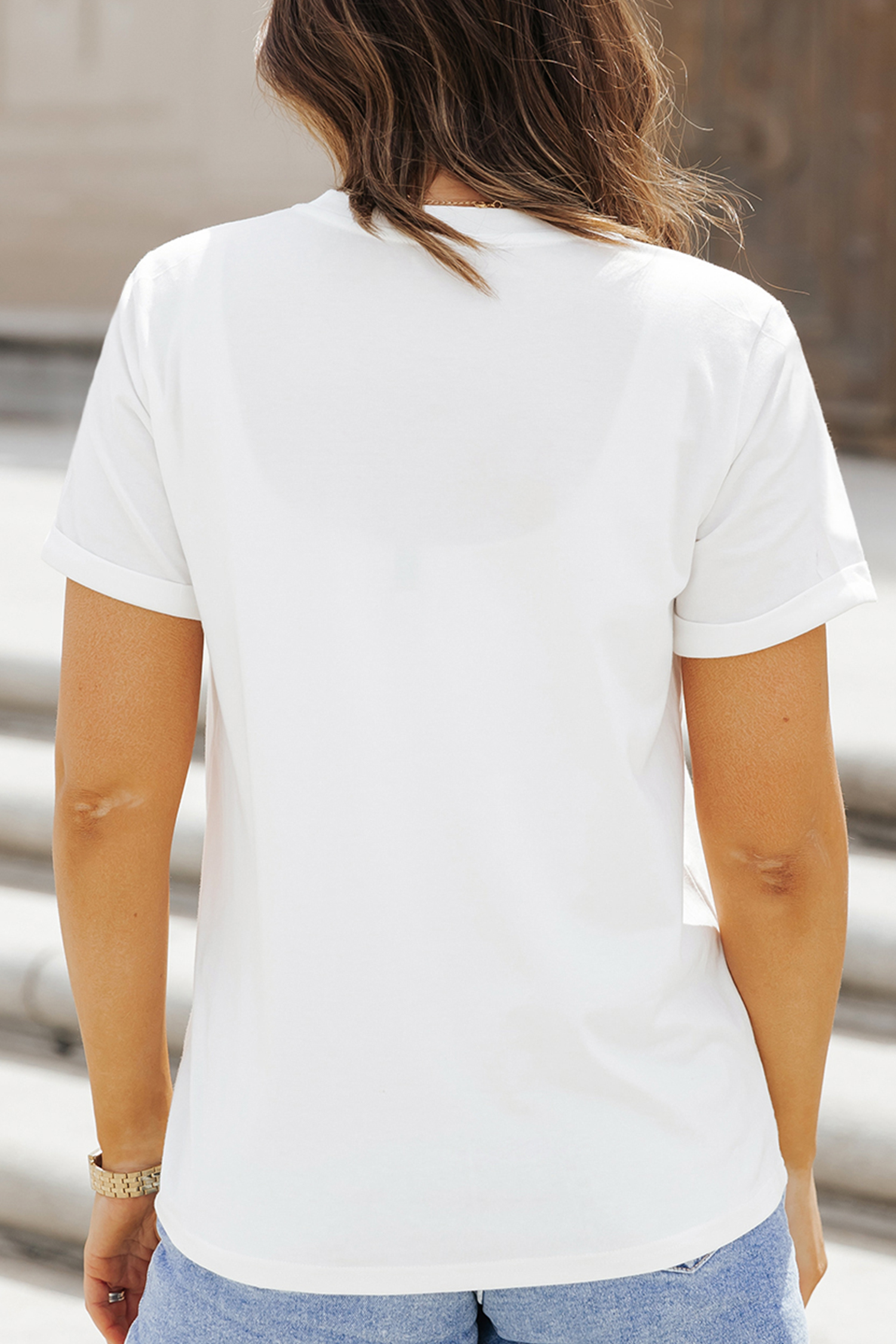 White IRISH Leopard Clover Embroidered Patch Graphic Tee - loveforevers