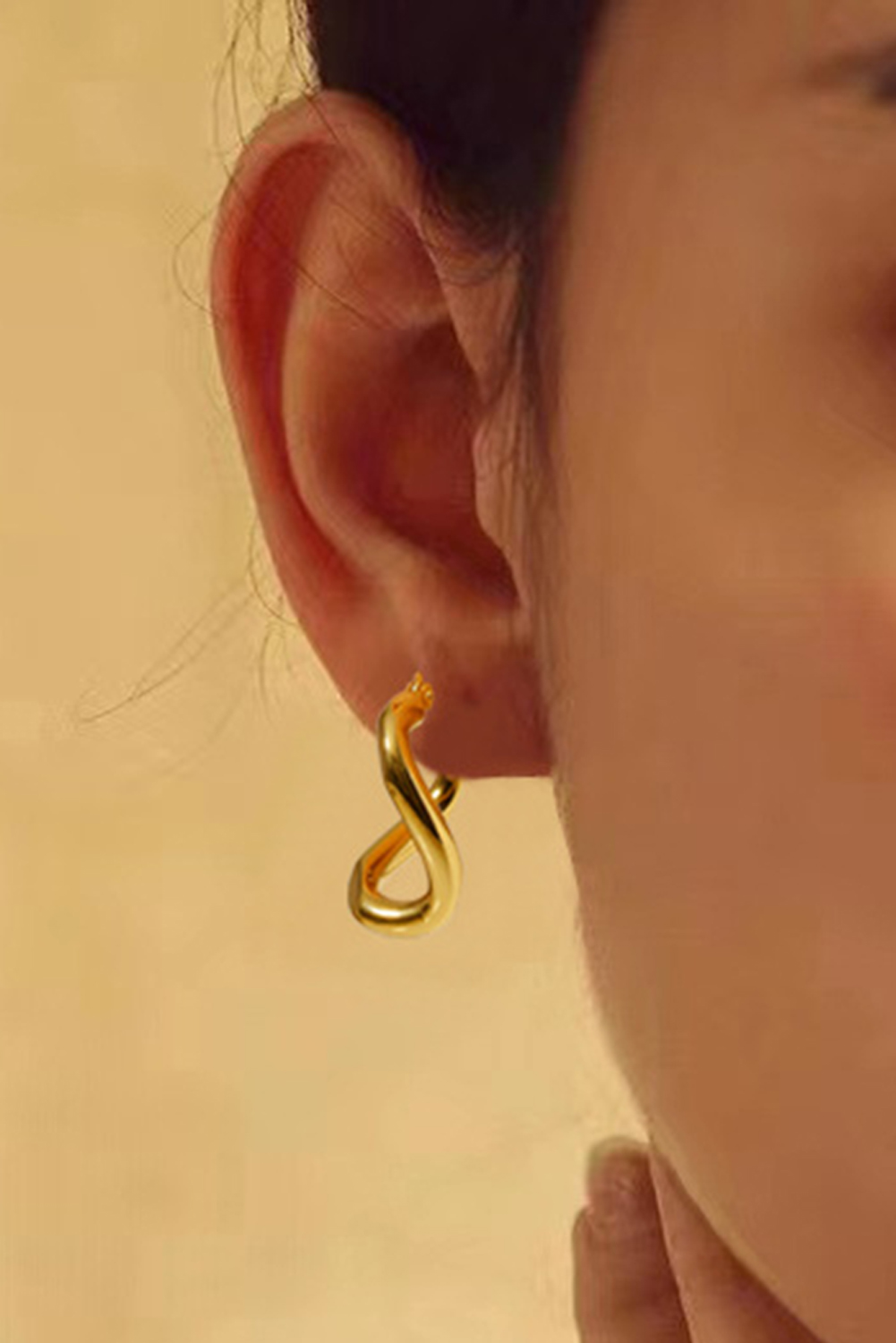 Gold Plated 3D Spiral Stainless Steel Earrings - loveforevers