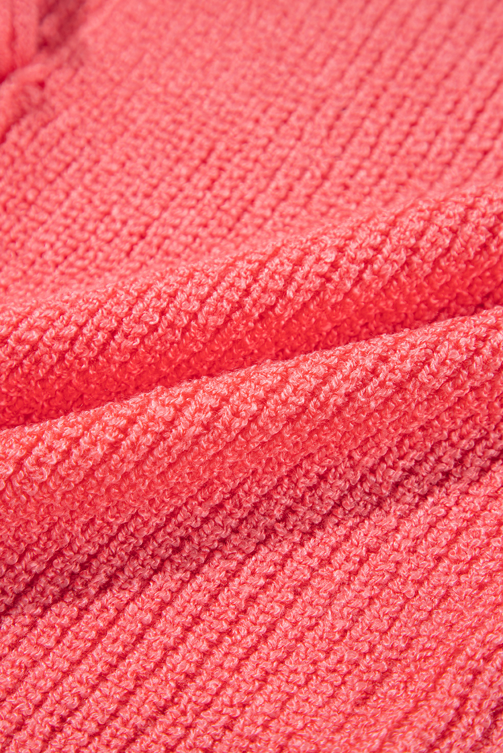 Tomato Red Lace-up Front V Neck Sweater Vest - loveforevers