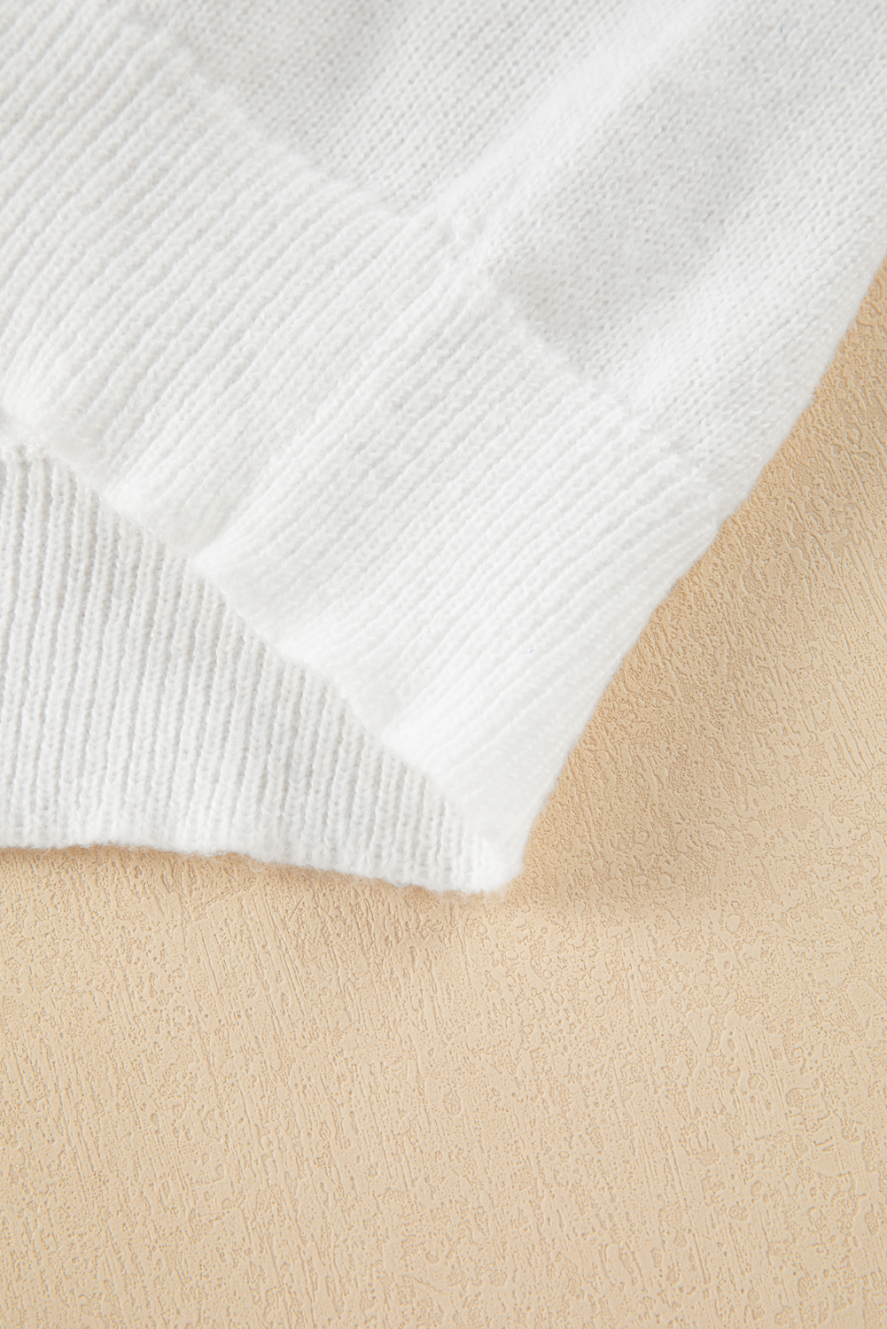 White Merry & Bright Round Neck Casual Sweater - loveforevers