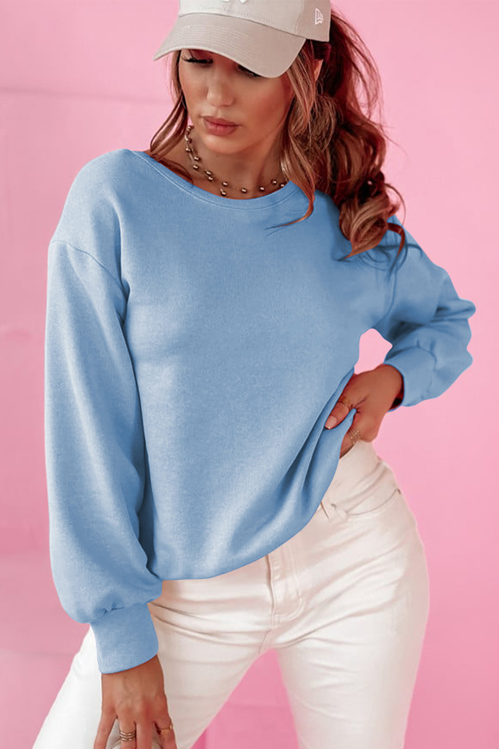 Black Bowknot Dewback Round Neck Sweatshirt - loveforevers