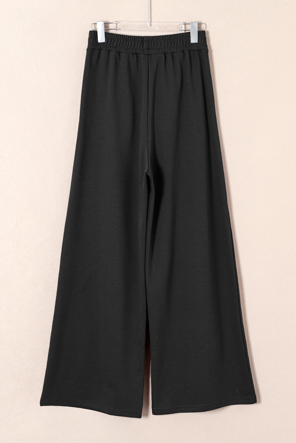 Burgundy Tied Elastic High Waist Pleated Detail Solid Sweatpants - loveforevers