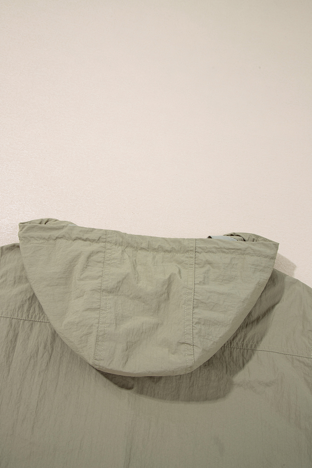 Laurel Green Zipped Pocket Cropped Hooded Utility Jacket - loveforevers