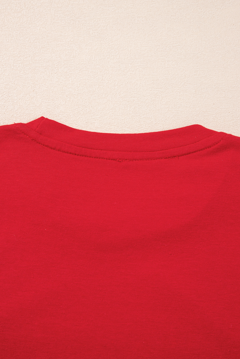 Red Merry Christmas Graphic Crewneck T Shirt - loveforevers
