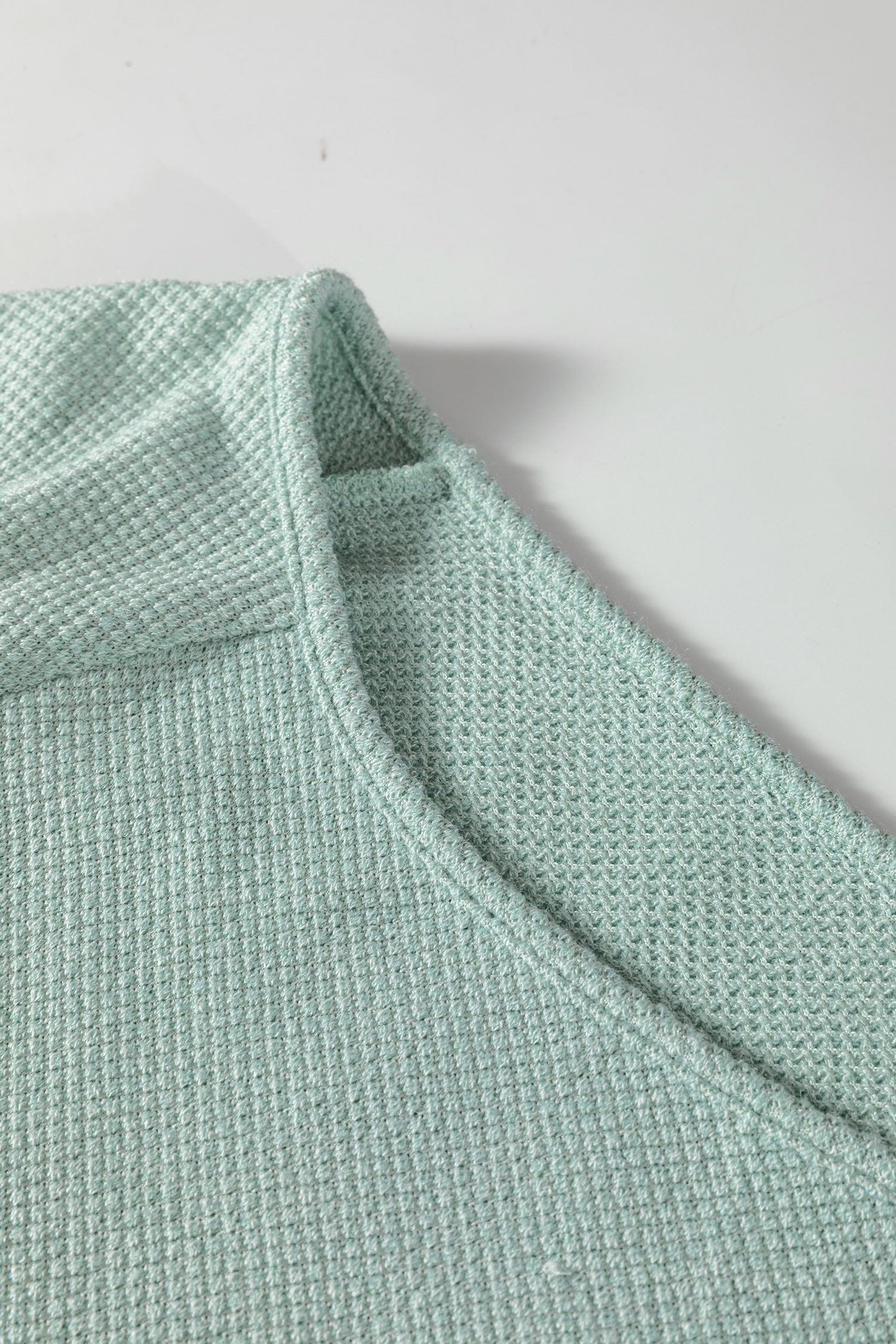 Moonlight Jade Textured Raglan Sleeve Knit Loose Top - loveforevers