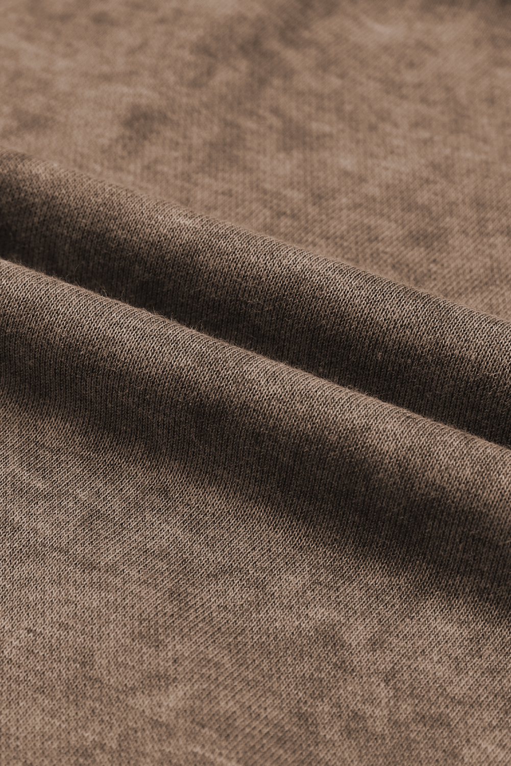 Brown Drop Shoulder Crew Neck Pullover Sweatshirt - loveforevers