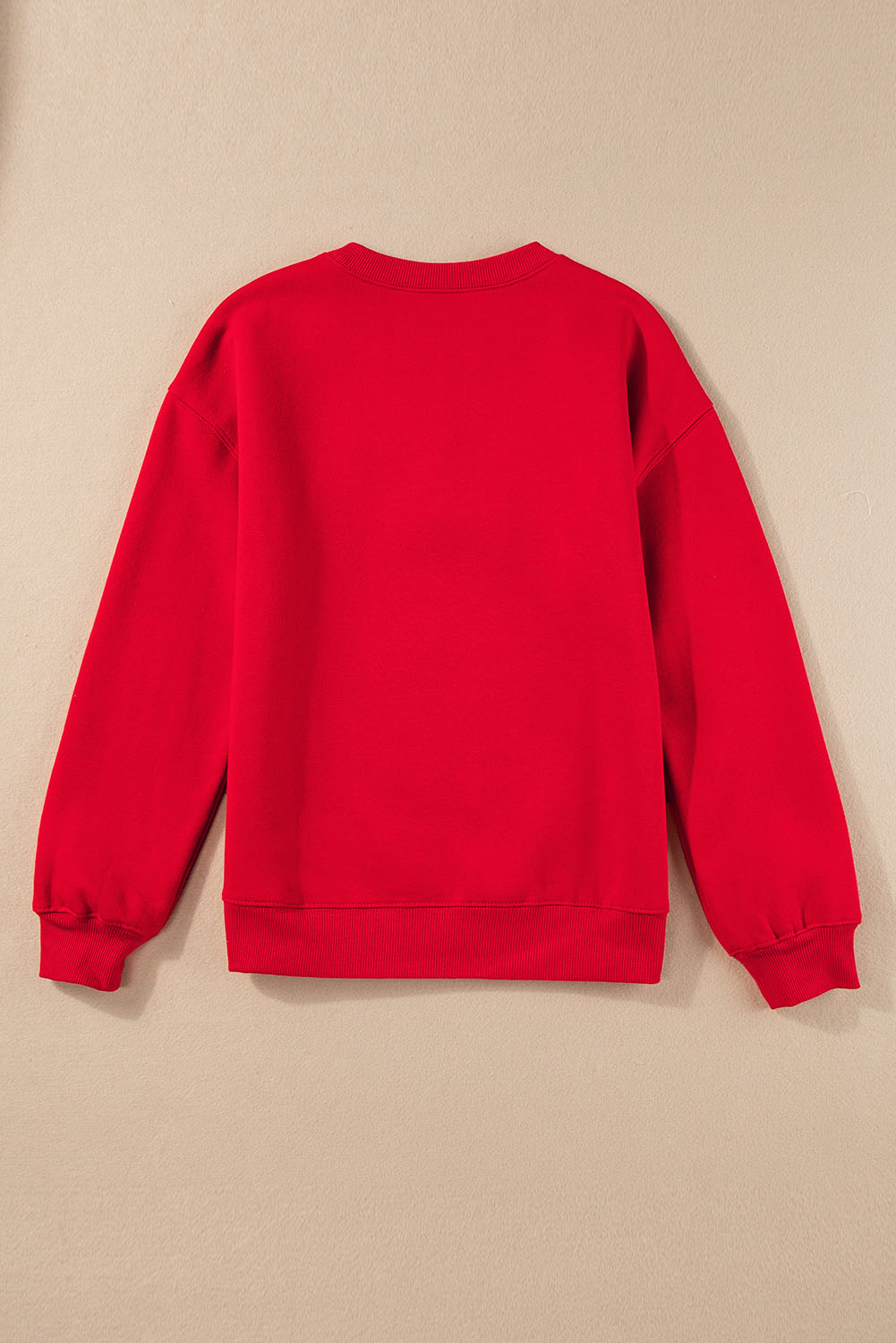 Pink LOVER Puff Print Drop Shoulder Pullover Sweatshirt - loveforevers