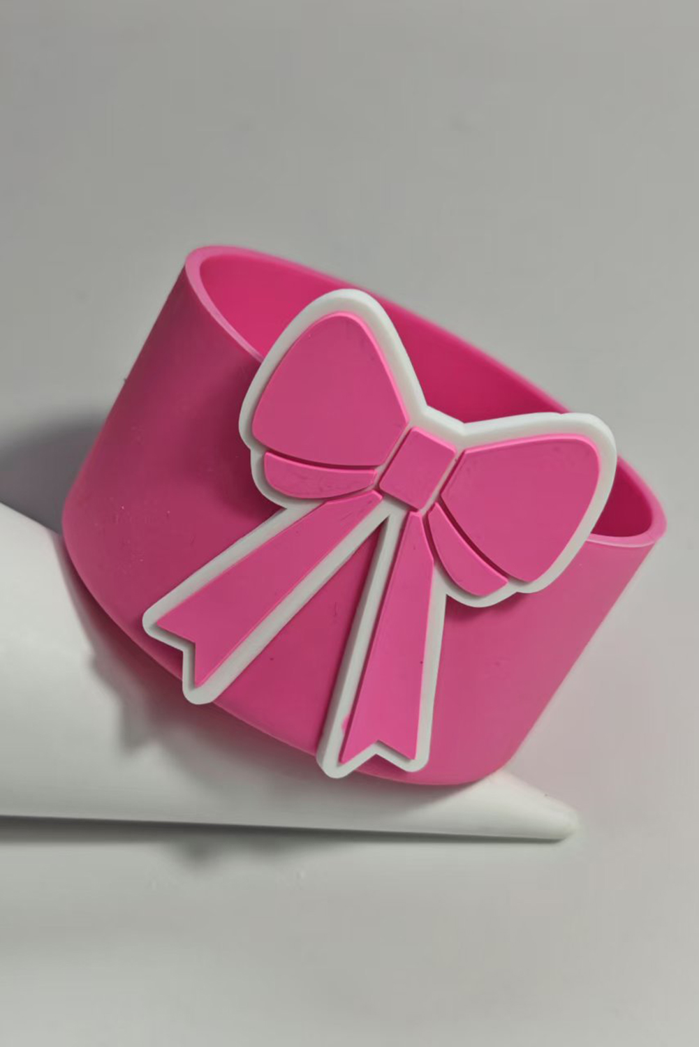 Bonbon 1pc Bow Knot Silicone Cup Sleeve - loveforevers