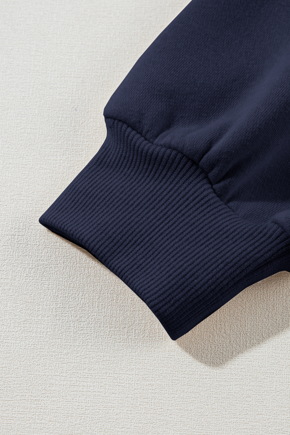 Navy Blue Solid Exposed Seams Hoodie and Joggers Activewear Set - loveforevers