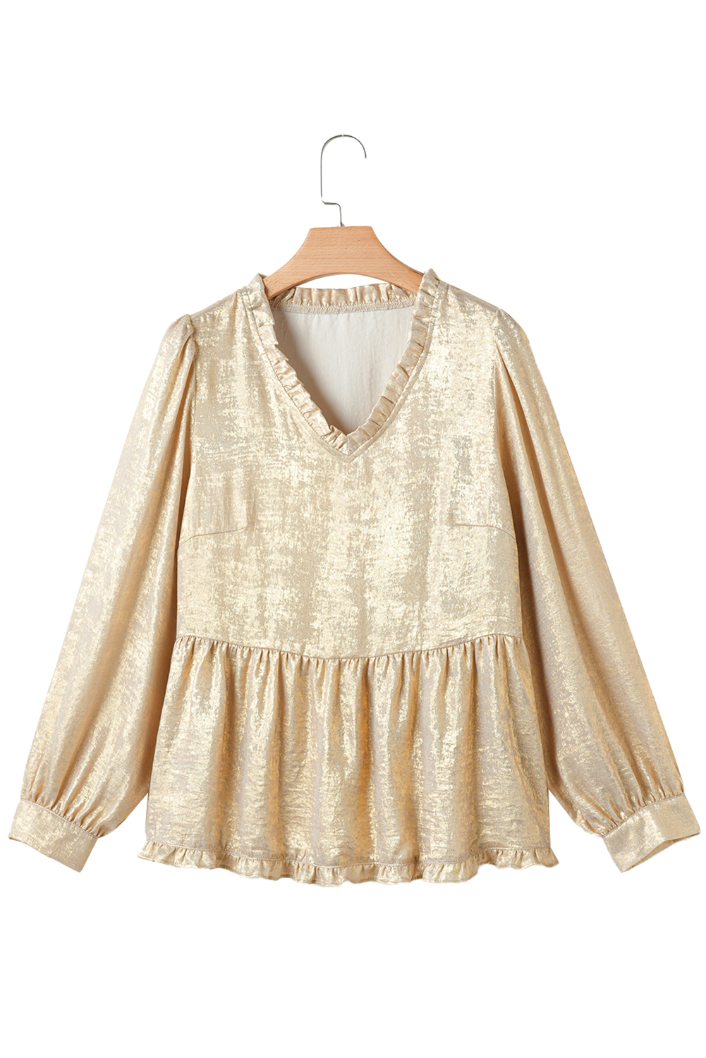 Pale Khaki Metallic Zip up Baseball Jacket - loveforevers
