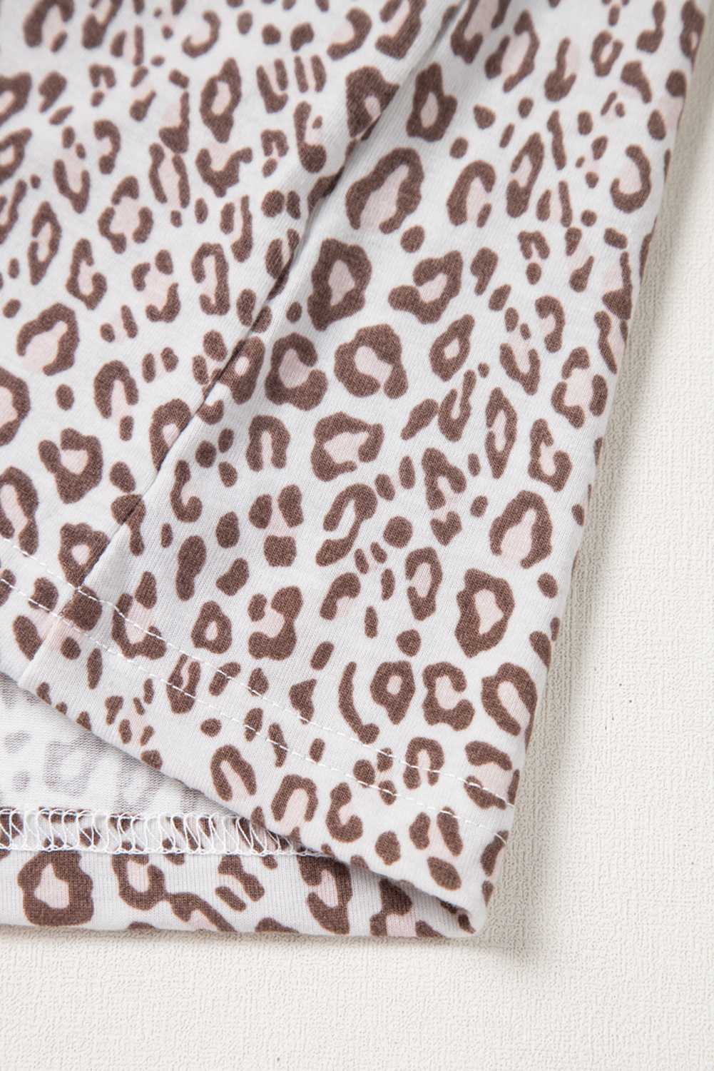 White Leopard Print Long Sleeve and Pants Pajamas Set - loveforevers