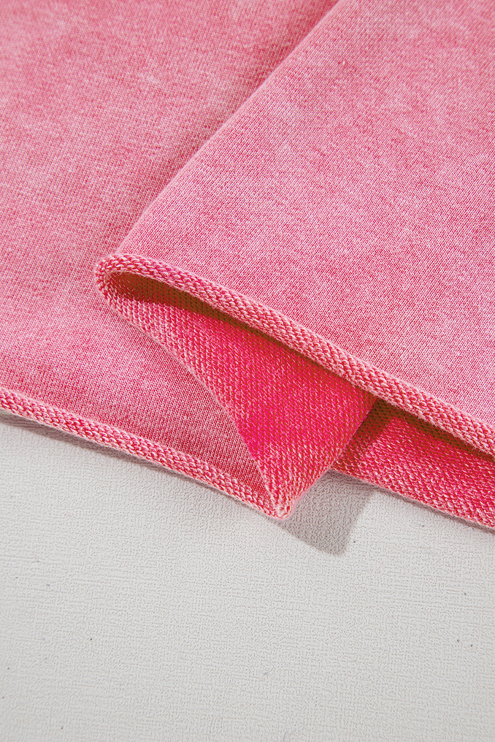 Sachet Pink Mineral Wash Raw Edge Ruffle Mini Dress - loveforevers
