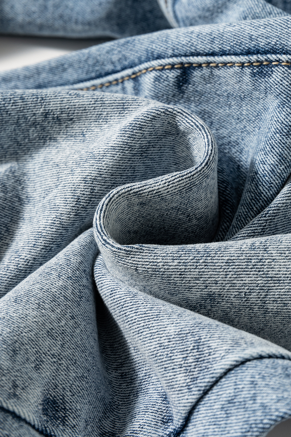 Myosotis High Rise Button Zip Fly Medium Wash Jeans - loveforevers
