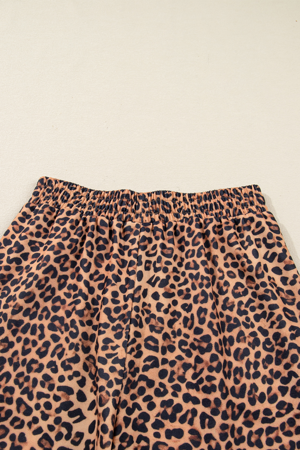 Khaki Leopard Pullover and Pants 2pcs Outfit with Bow Embroidery - loveforevers
