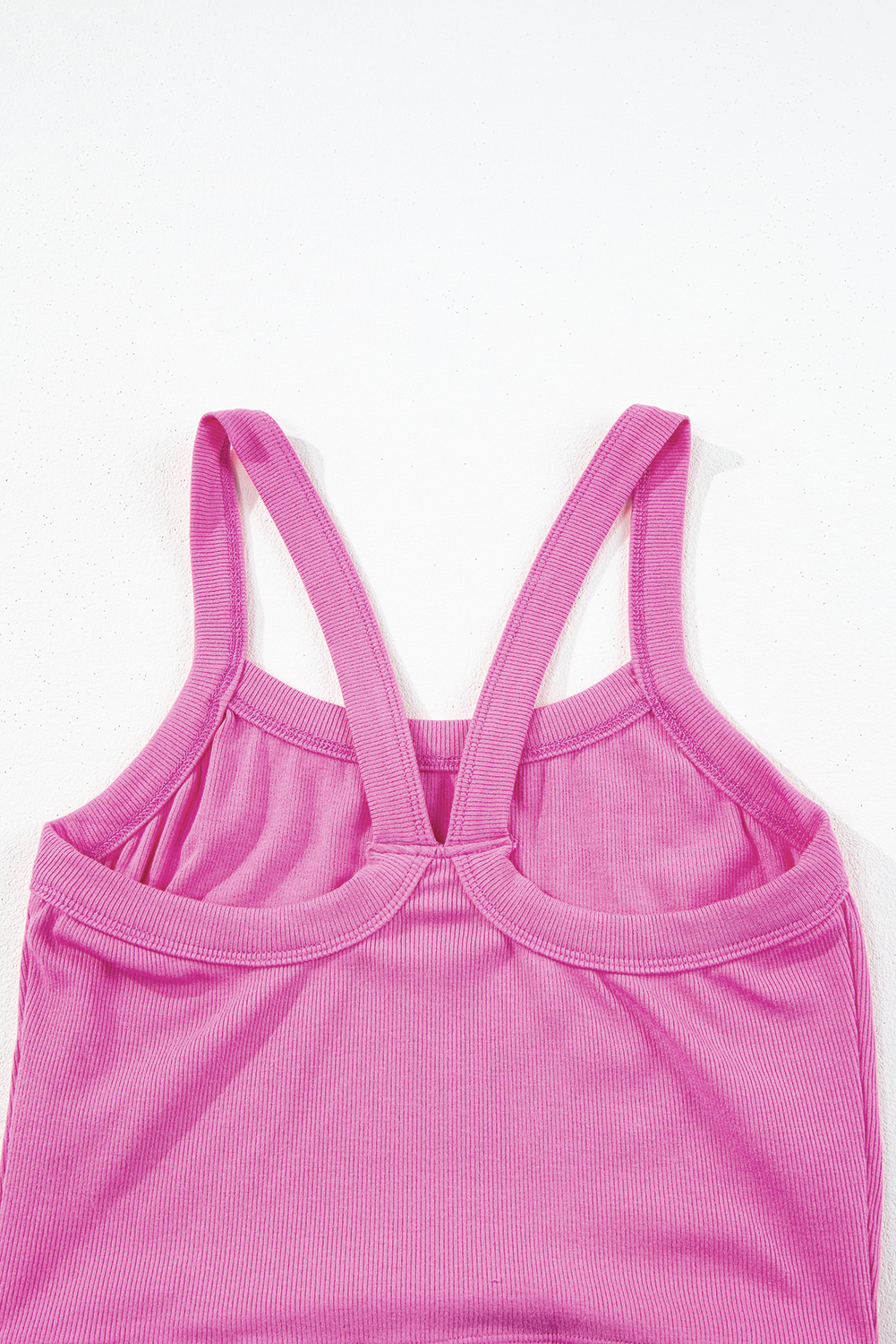 Bonbon Athletic Ribbed Cropped Cami Top - loveforevers