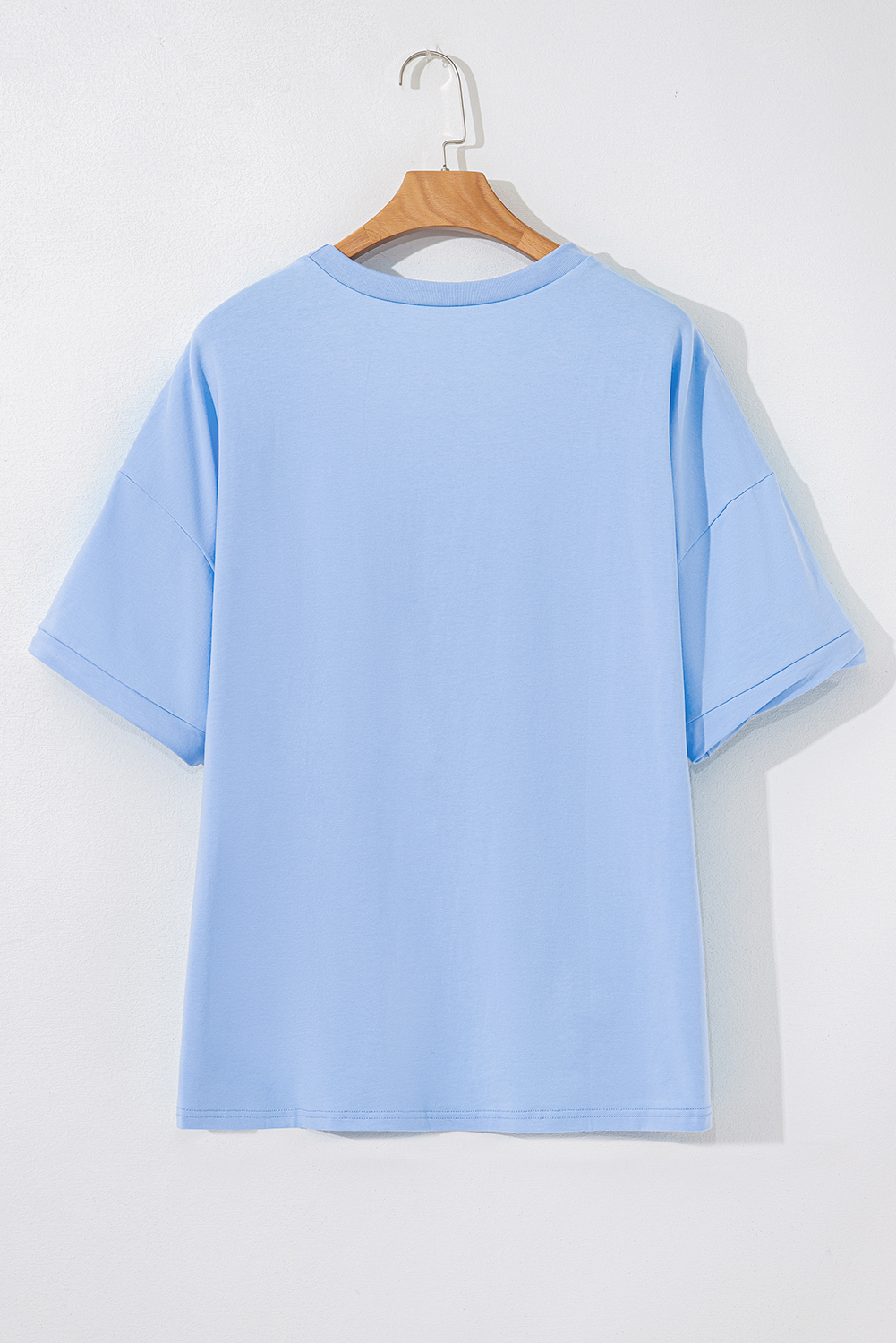 Black Loose Half Sleeve Hi Low Hem T Shirt - loveforevers